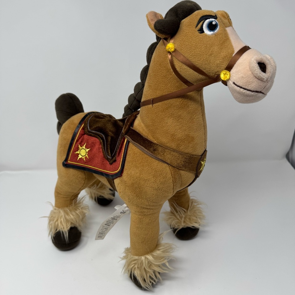 Disney Store Tangled Fidella 16" Plush Horse Animal, stuffed animal,‎ Rapunzel